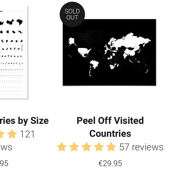 NEW Peel Off World Map, Fantastic Gift! - Picture 1 of 13